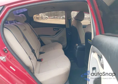 2015 Hyundai Elantra Se z USA, uszkodzony, nr VIN KMHDH4AE2FU377597